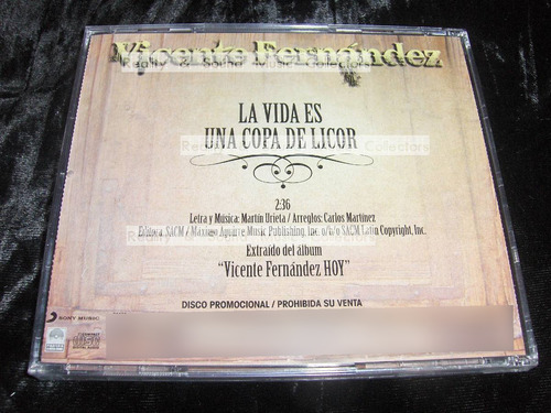 Vicente Fernandez La Vida Es Una Copa Cd Single (Usado)