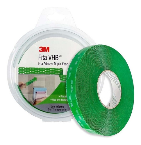 Fita Dupla Face Vhb Transparente 4910 12x20m 3m