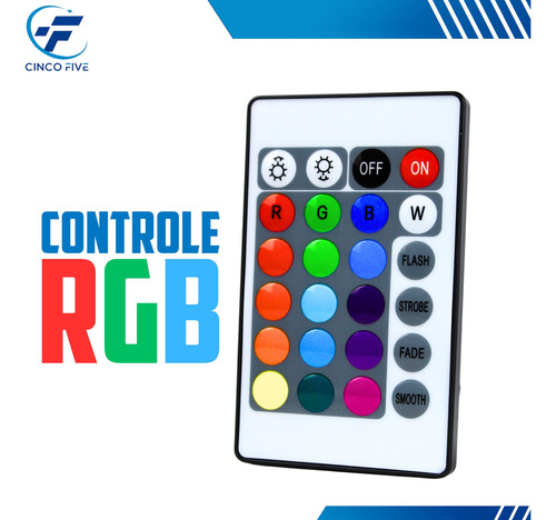 Refletor Led Rgb Com 50w Para Iluminação Externa E Jardim