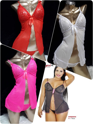 Sexy Babydoll Con Tangas  Ref  0222