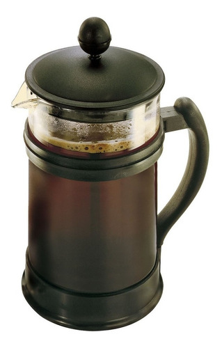 Imagen 2 de 3 de Cafetera Volturno Glasse Embolo 8 Pocillos 1l Negro Pettish