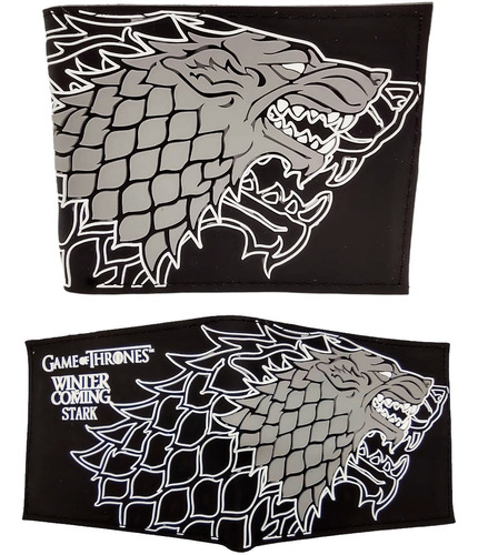 Cartera Stark Doble- Game Of Thrones - Juego De Tronos - Pvc