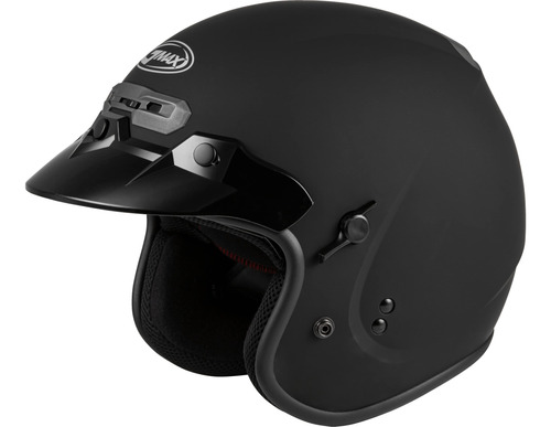 Gmax Gm-32 Casco Abierto Para Calle (negro Mate, 3xl)