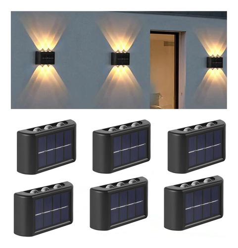 Lampara De Pared Led Muro Luz 6 Piezas