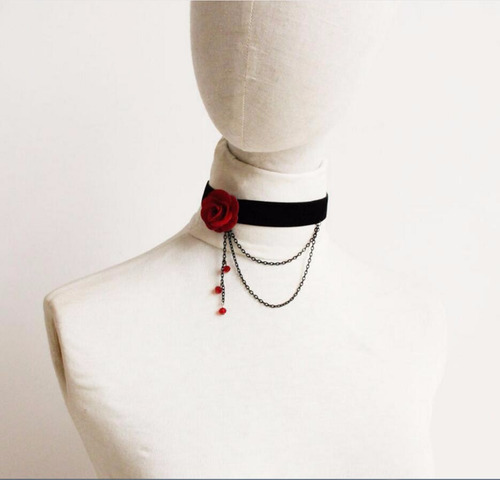 Collar Gargantilla De Moda Para Mujer Terciopelo Listones