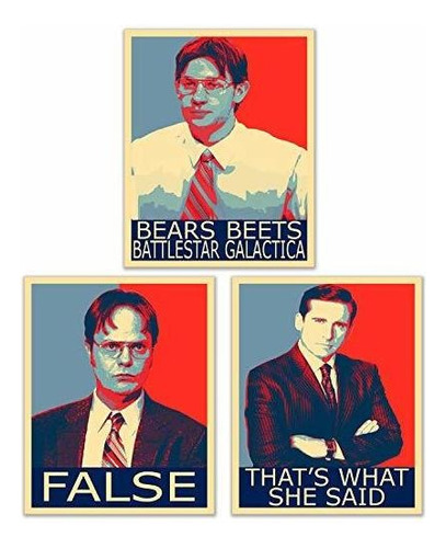 Pósteres The Office Hope Posters - Set Of 3 (8 Inches X 10 I
