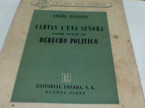 Angel Ossorio - Cartas A Una Señora (c352)