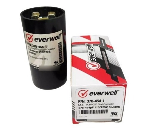 Capacitor Arranque 378-454 Mfd 110/115v Tienda Av Casanova