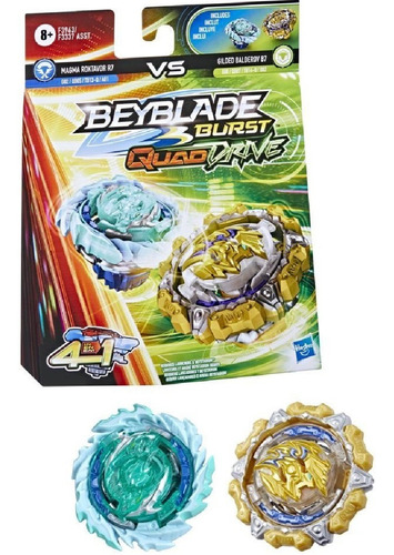 Beyblade Burst Quad Drive Balderov B7 E Roktavor R7 Hasbro