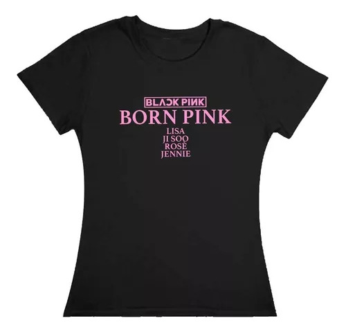 Remera Black Pink Born Pink Tour Lisa Merch Infantil