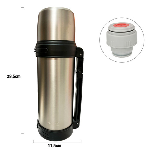 Termo Comet Premium 1.2l Acero Inoxidable C-120 18/8 | Css®