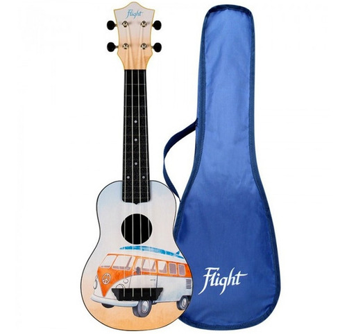 Flight Tus-25 Bus Ukelele Soprano Con Funda