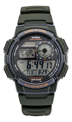 Relógio Casio Ae-1000w-3avdf Hora Mundial Revendedor Oficial
