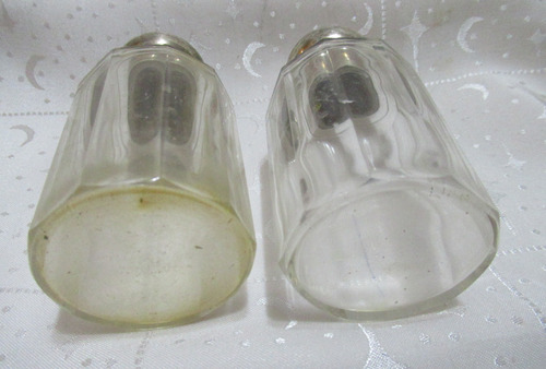 Antig 2 Frascos Perfume Cristal Art Nouveau C/taponcitos (Usado)