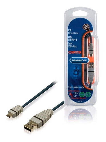 Bandridge Bcl-4902. Cable Usb A Micro Usb (2 Metros)