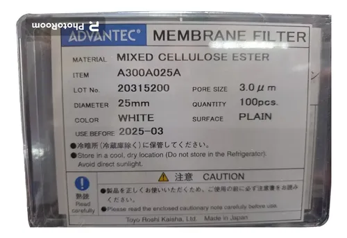 Membrane Filtranti MCE (estere Di Cellulosa Misto) - Diametro 25 Mm, Porosità 0,8 μm, Confezione Da 100 Pezzi