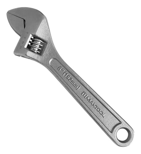 Llave Ajustable Cromada 6 Pulgadas Acero Al Carbono Maxtool