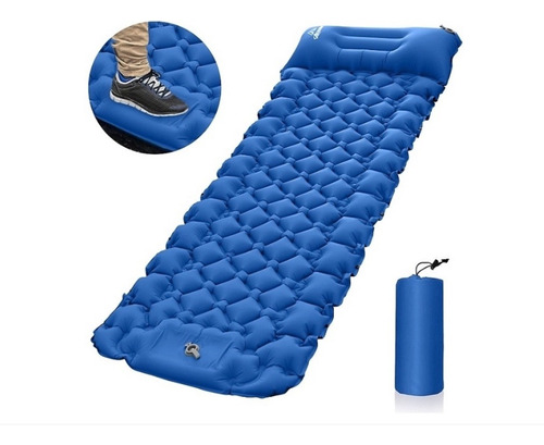 Colchon Para Camping Inflable Ultra Ligera De 440 Grs