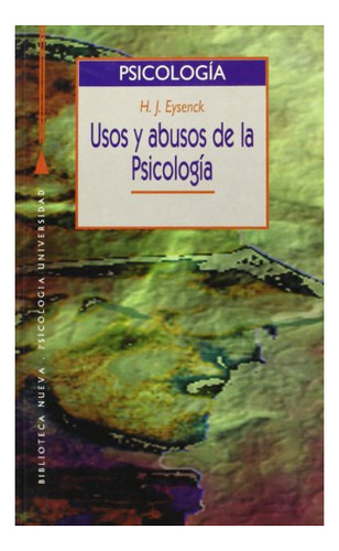 Libro Usos Y Abusos De La Psicologia De Eysenck Hans Jurgen