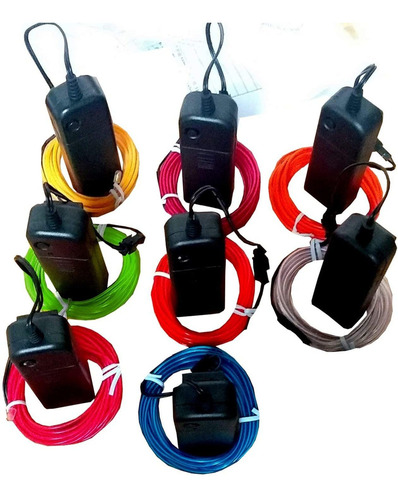 Jytrend - Cable De Luz De Neon Con Bateria Paquete De 8 U