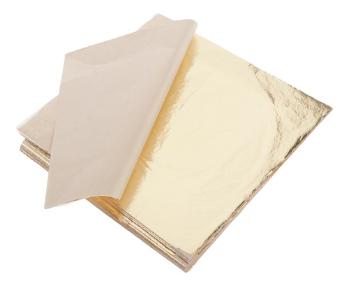Imagen 4 de 11 de 100 Láminas De Oro Para Manualidades, Decoración Dorada Do