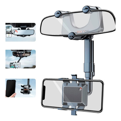 Soporte Para Retrovisor 360º Holder Celular Brazo Graduable