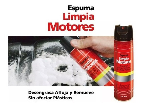 Espuma Limpia Motores Locx Desengrasa Remueve Atp Plasticos