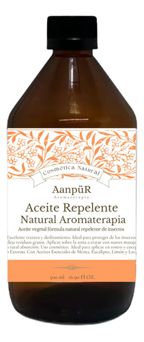 Aceite Repelente Natural De Mosquitos Aromaterapia  500 Ml