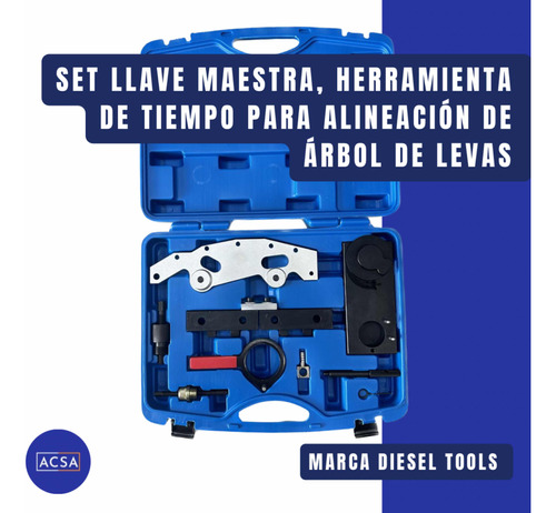 Set Llave Maestra Herramienta De Tiempo Marca Diesel Tools