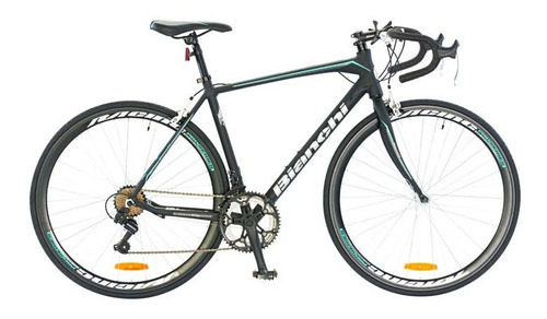 Bicicleta ruta Bianchi Corsa R700 22" 14v cambios Falcon y Shimano TZ-31 negro