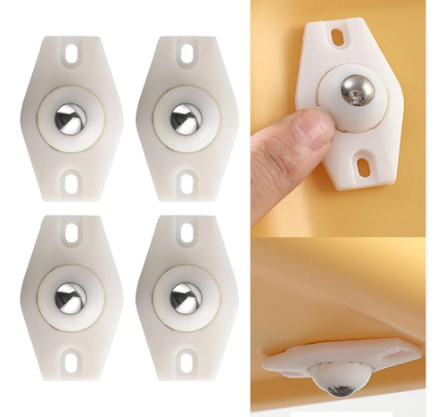 Mini Polea De Pasta Polea Giratoria Conveniente Blanco