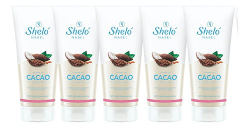 5 Pack Crema De Cacao Corporal Shelo