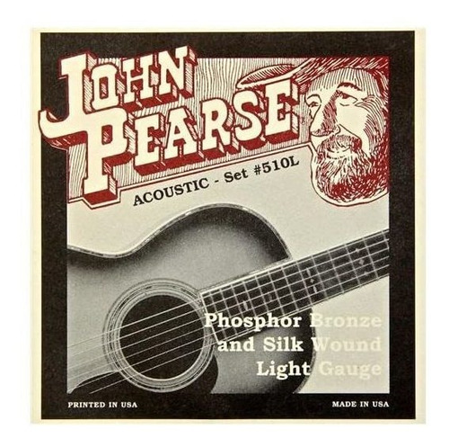 John Pearse Strings 510l Para Guitarra Acústica, Bronce Fósf