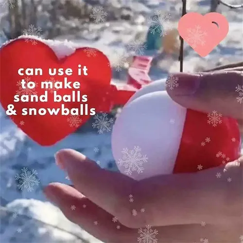 Kit Para Hacer Bolas De Nieve, Pinzas Para Bolas De Nieve En Forma De Corazón, Herramienta Para Bolas De Nieve Esféricas, Molde De Arena Para La Playa, Juego De Nieve En Invierno Kit Para Hacer Bolas De Nieve, Pinzas Para Bolas De Nieve En Forma De Corazón, Herramienta Para Bolas De Nieve Esféricas, Molde De Arena Para La Playa, Juego De Nieve En Invierno
