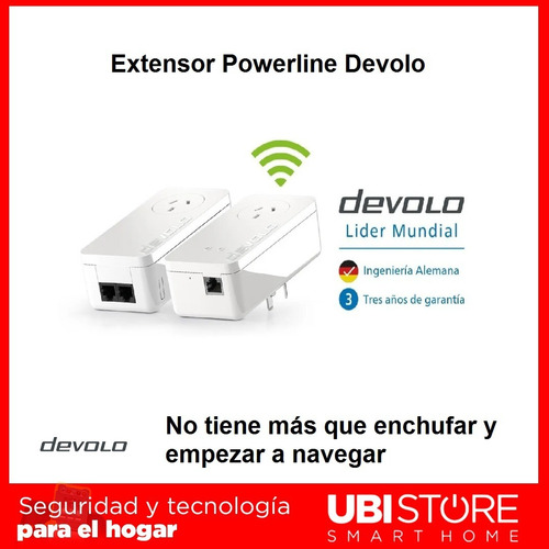 Imagen 3 de 10 de Kit Para Navegar Por Lan Y Wi-fi Usa Red Eléctrica Devolo