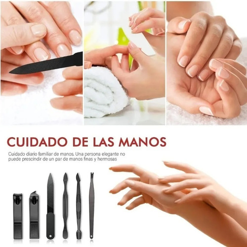 Imagen 4 de 5 de Set De Manicura Pedicura Pies Manos Acero Inoxidable Piezas
