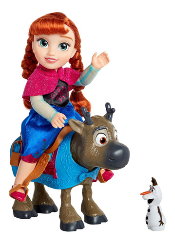 Muñeca Frozen Anna Con Sven Orignal Disney