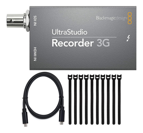 Blackmagic Ultrastudio Recorder 3g Capture Device Bundle Con