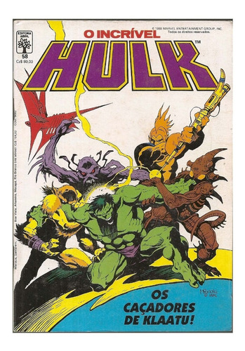 Hq O Incrível Hulk Nº 58 - Encontro E Despedidas