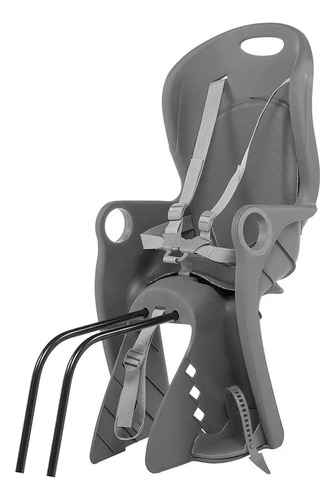 Silla Para Bicicleta Para Niños Bebe Super Segura Comoda Hts Color Gris Claro