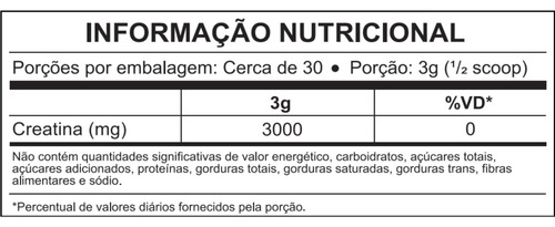 Creatina Pura 100g - Xtr For Life Sabor Sem Sabor