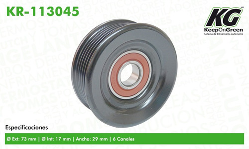 Polea Guia De Accesorios Honda Accord Dx 1996 Sohc 2.2l