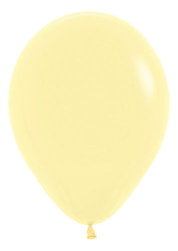 Balão Bexiga Candy Colors Cor Pastel Amarelo 50 Unidades N7