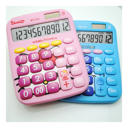Calculadora De Desenhos Animados Hnhn De 12 Dígitos Clear Ea