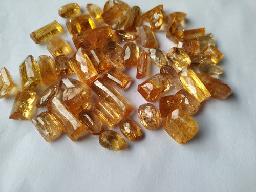 Topazio Imperial Lote Cor Amarelo Forte 100 Ct Amarelo Forte