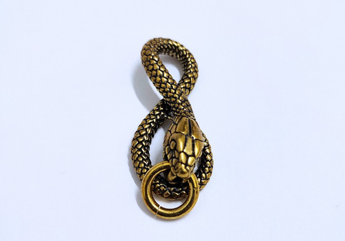 1 Llaveros Colgante De Serpiente De Laton Unepel