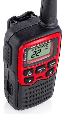 Radios 2 Vias Paqc/3 Midland T31x3vp Hasta 41km (26millas) Negro Con Rojo Uhf 462.5500 ~ 467.7125 Mhz