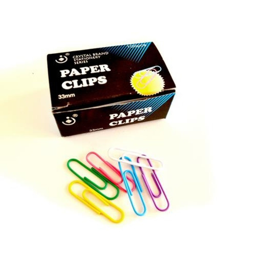 Clip Plastificado Redondo 33mm X 2