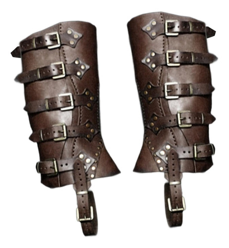 - Botas Steampunk Cubre Tapas Elegantes Polainas Café