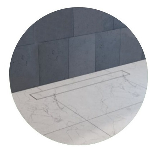 Ralo Linear Embutir Invisível Oculto 5x70 Piso Porcelanato Cor Preto